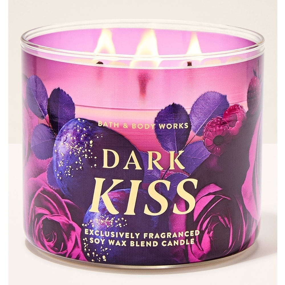Bath & Body Works Dark Kiss 3 Wick Candle